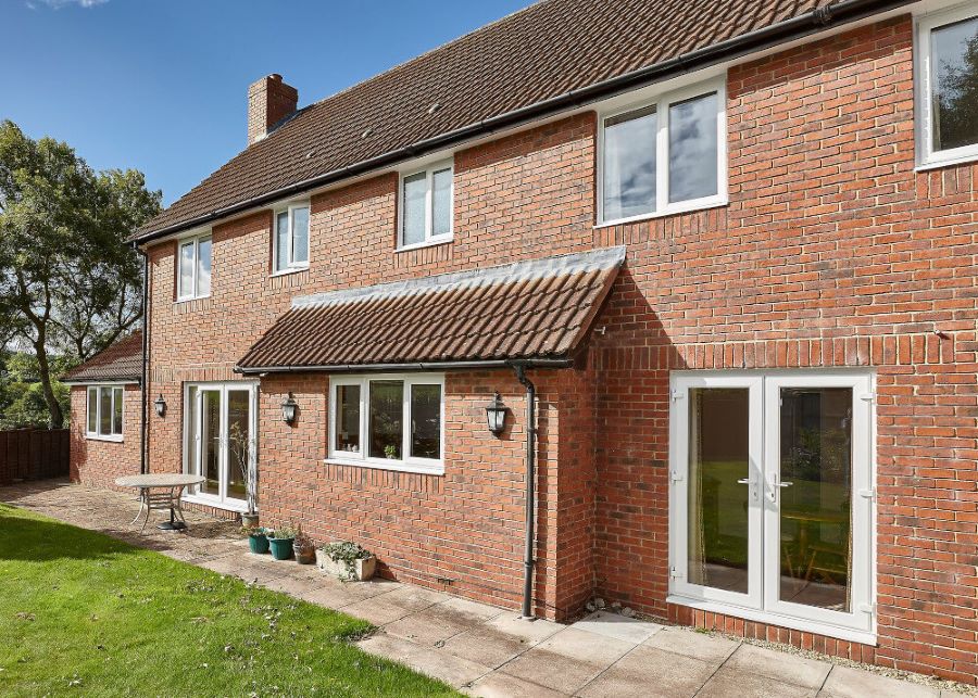 rehau white upvc french doors installation