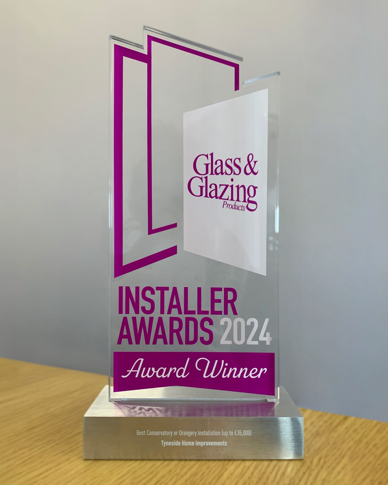 Tyneside Home Improvements has won a GGP Installer Award!